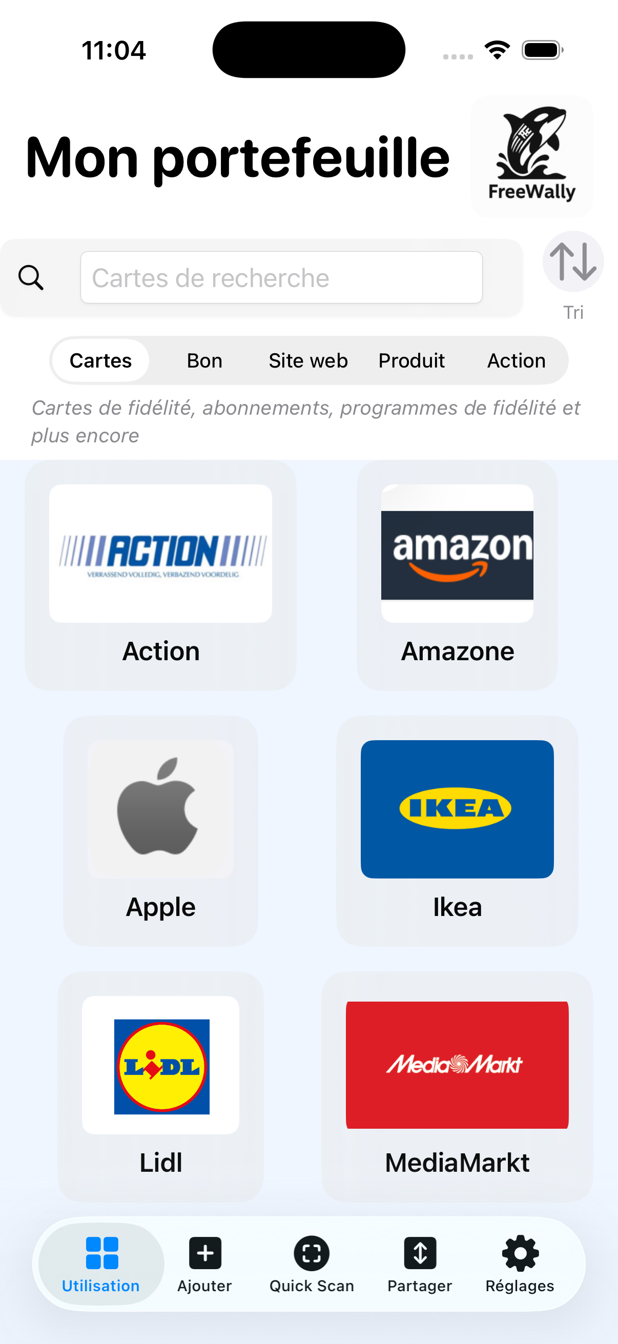 Cartes client