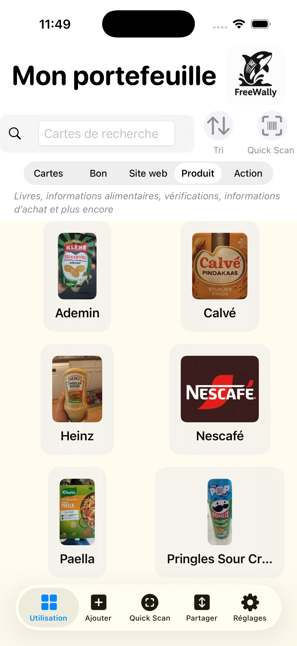 Informations sur le produit