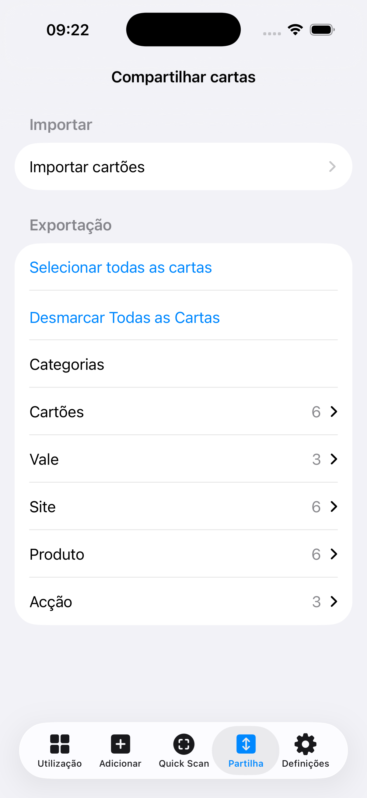 Importação e Exportação