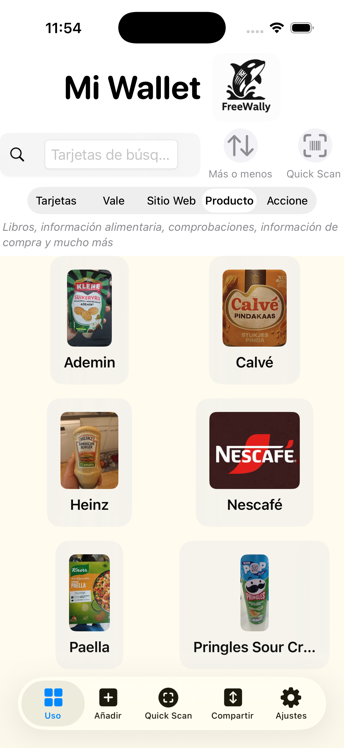Información del producto